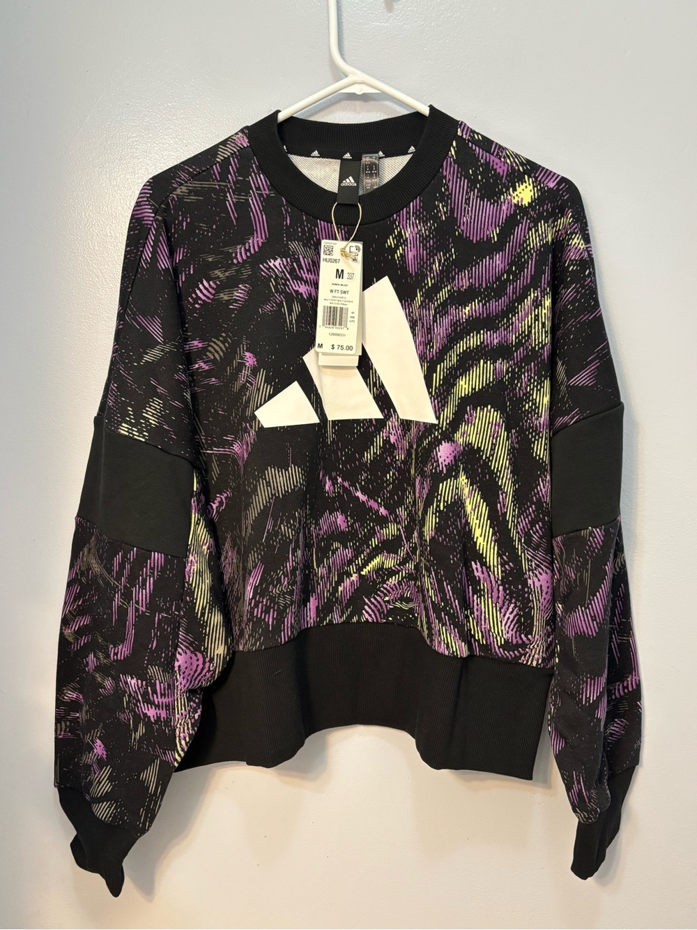 Adidas Future Icons Hyperpulse Cropped Sweatshirt NWT Size M